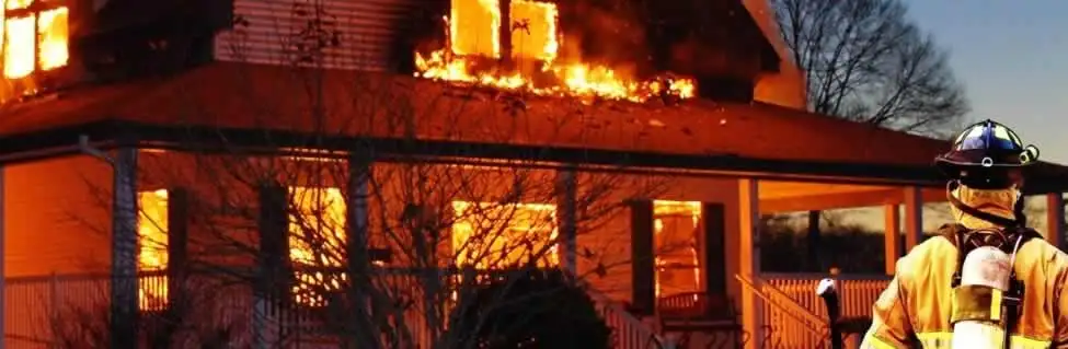 fire damage repair emergency response at a residential property affected by an active house fire in Philadelphia, PA